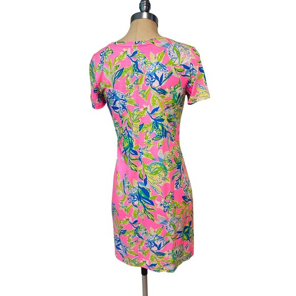Lilly Pulitzer Declan Dress Short Sleeve Pink Mini Beach Preppy Resort Small - Picture 5 of 7